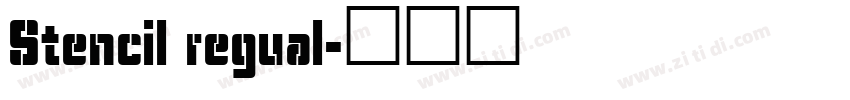 Stencil regual字体转换